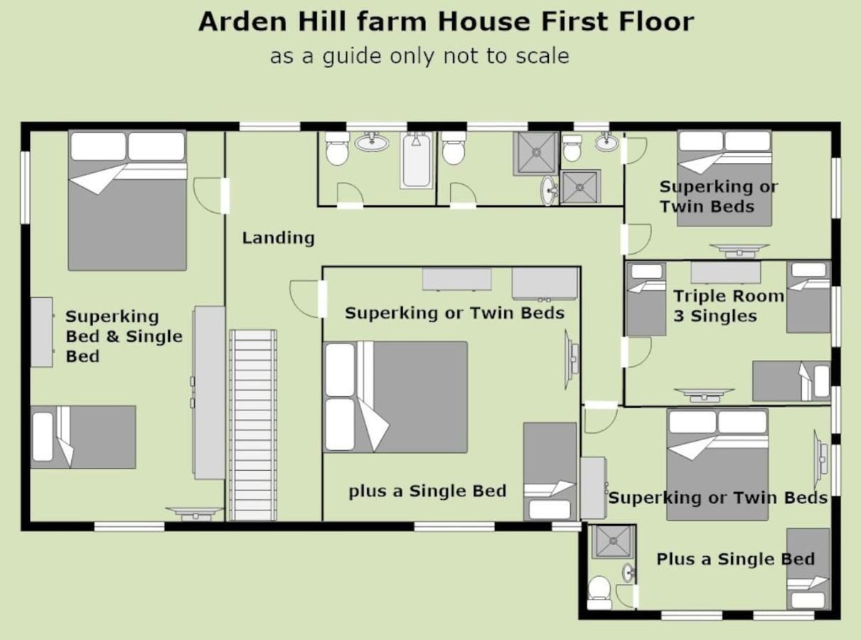 Arden Hill Farmhouse - Hot Tub, Snooker Table, Sleeps 16 Stratford-upon-Avon Esterno foto